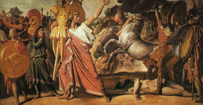 Jean-Auguste Dominique Ingres Romulas, Conqueror of Acron oil painting picture